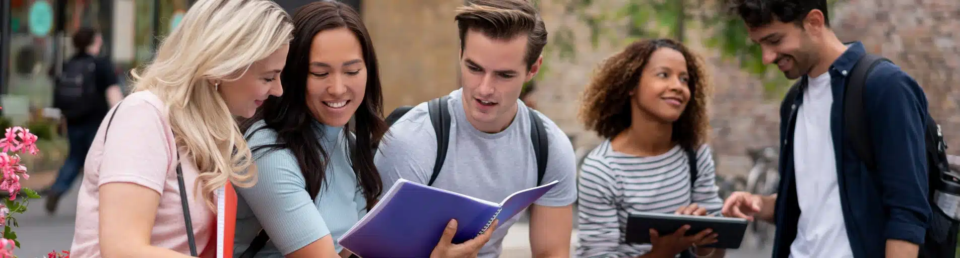 group of friends studying together group of friends studying together